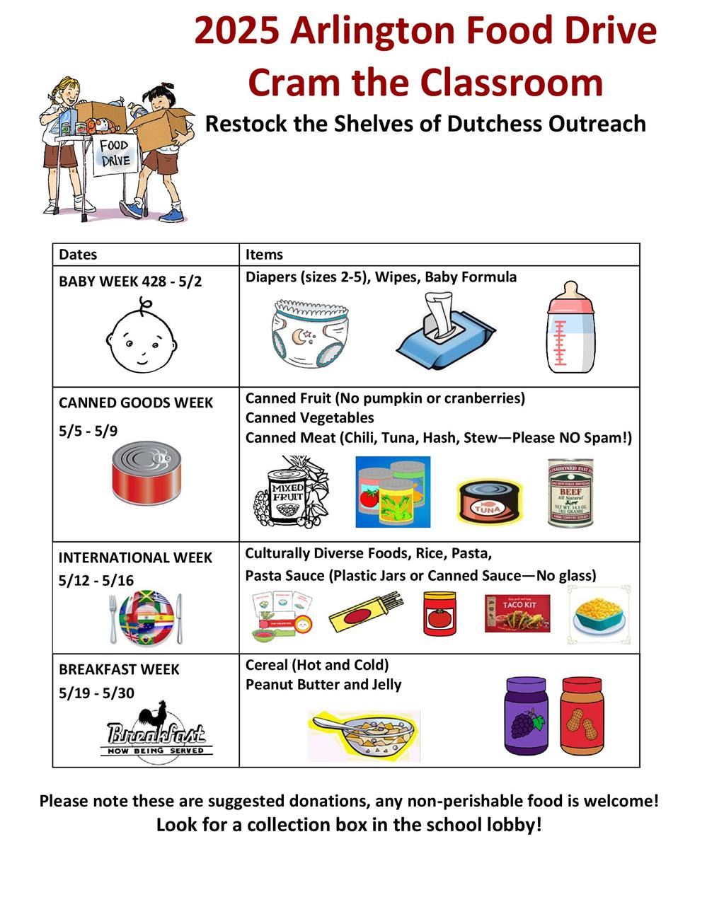  TIS Cram the Classroom Food Drive